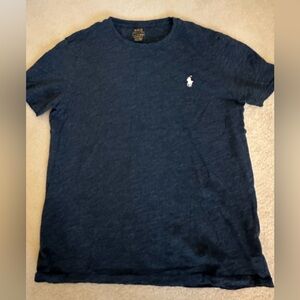 Polo by Ralph Lauren Men's Blue T-Shirt large vintage blue